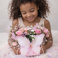 Butterfly Spring Floral Arrangement – Pink